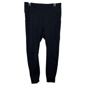 Fabletics Motion365 Plus Black Activewear Leggings Plus Size XXL 1X Side Pockets